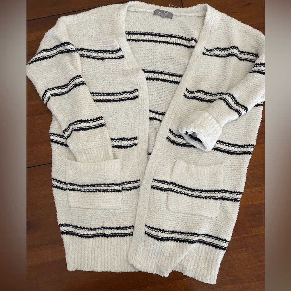 Fuzzy Stripe Sweater